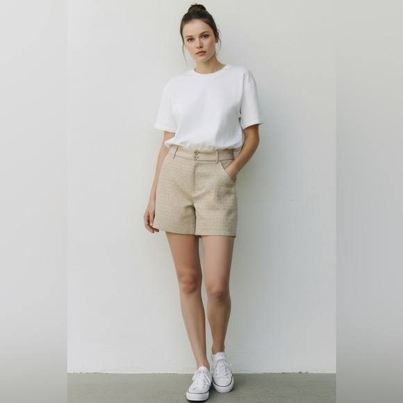 The Limited Pants - The Limited Tailored Jacquard Fabric Short Tan NWT